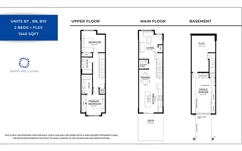 Sapphire Living floor plan 3