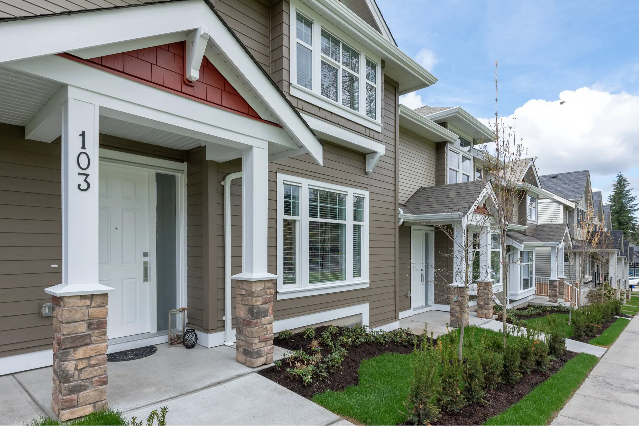 Luxury townhouse exterior