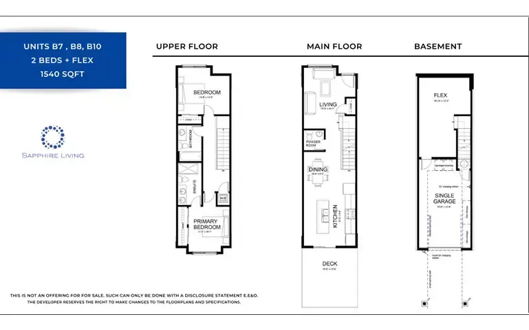 Sapphire Living floor plan 3