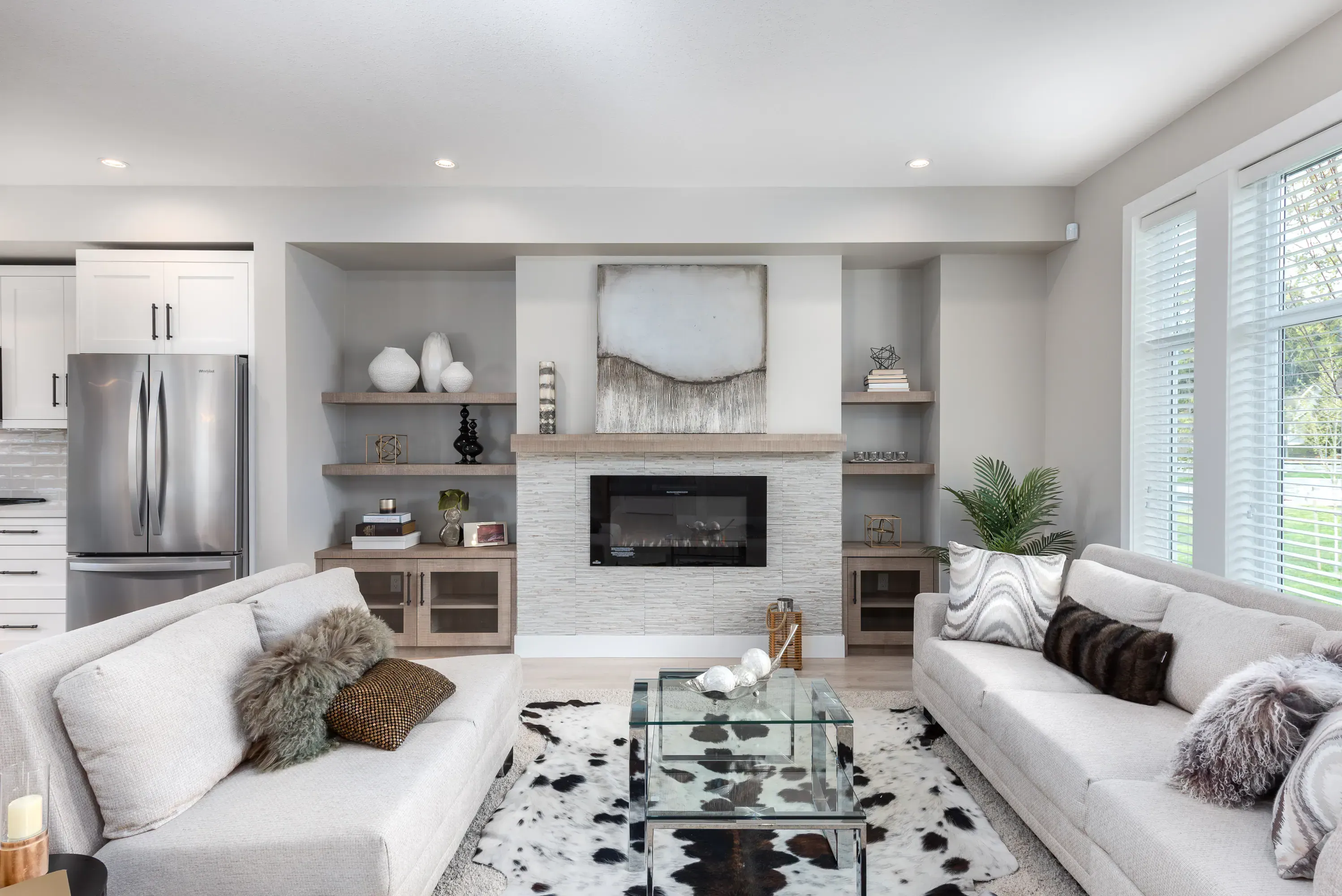 Luxury townhouse interior living room