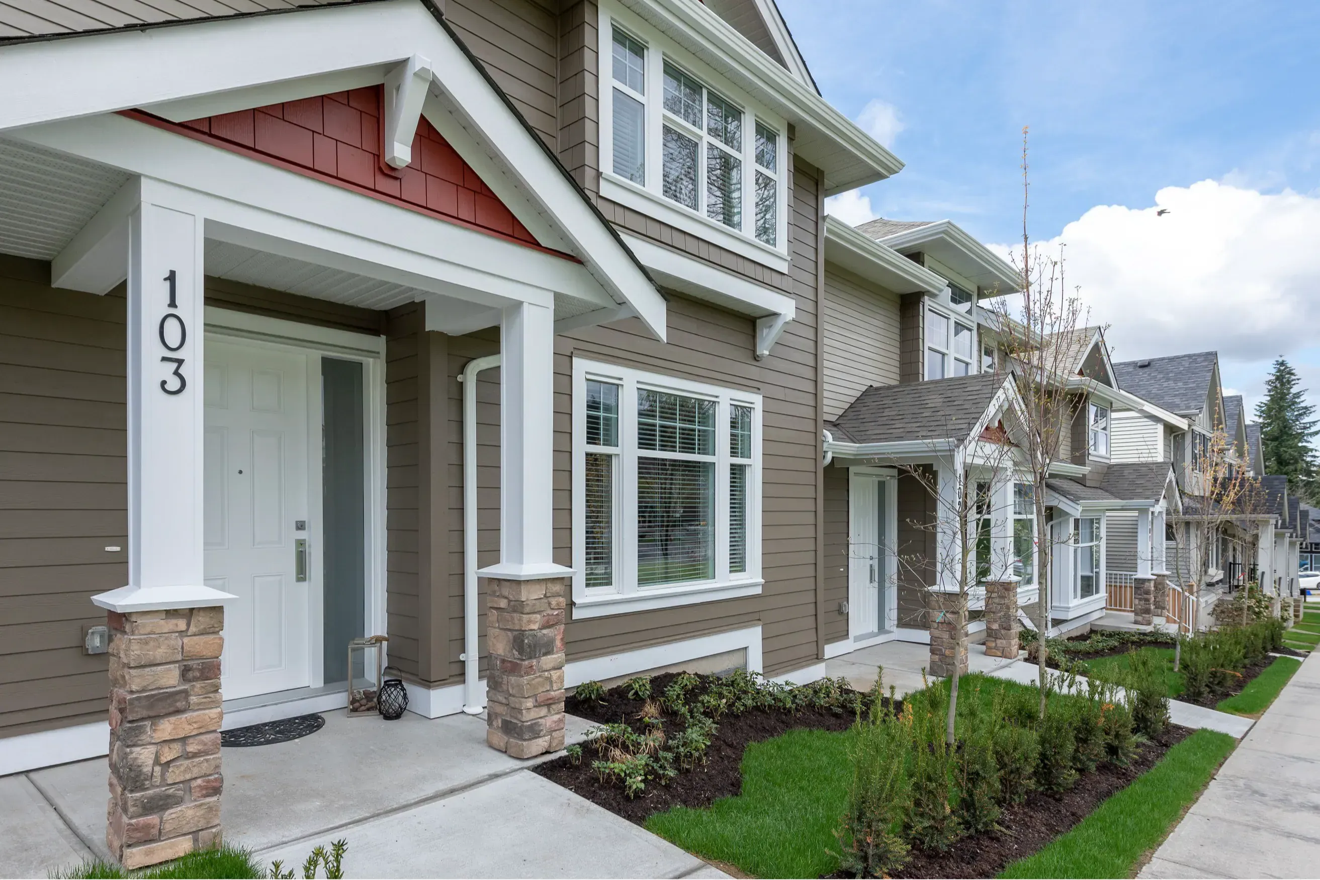 Luxury townhouse exterior