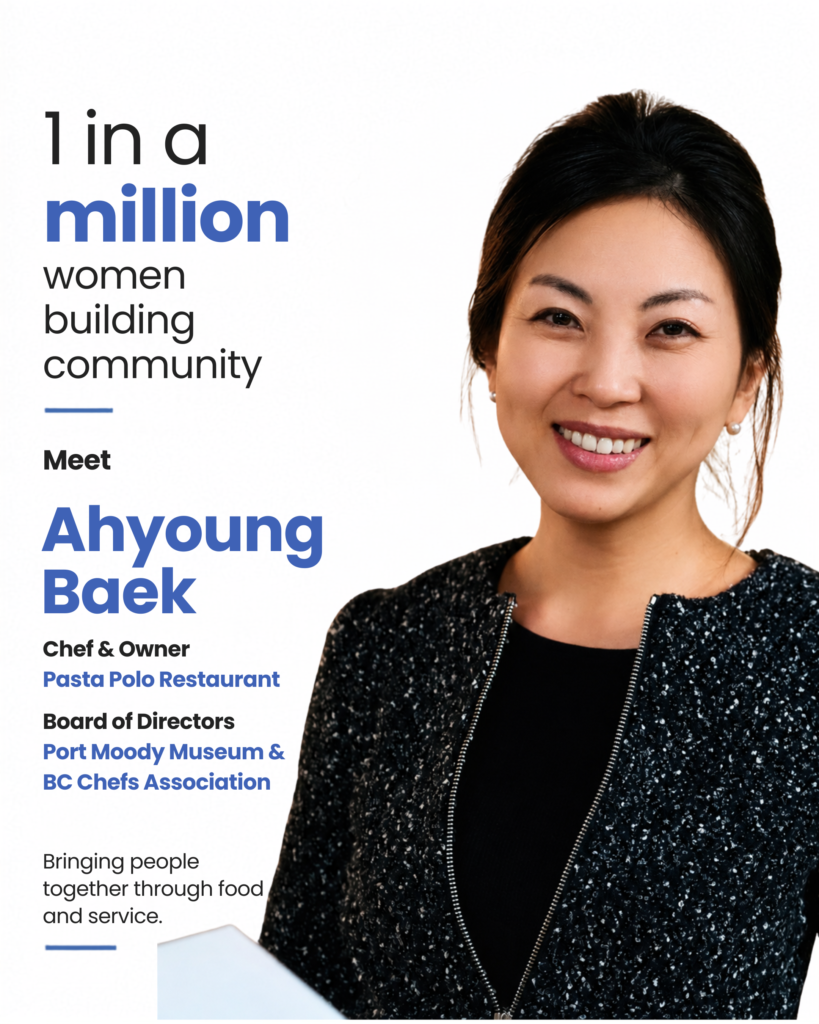 Ahyoung Baek — Chef & Owner, Pasta Polo Restaurant; Board of Directors, Port Moody Museum & BC Chefs Association